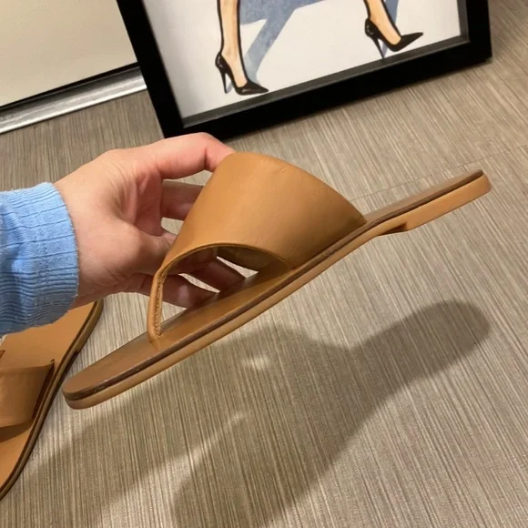 Everlane The Day Post Leather Sandal Tan Brown color   Size 6 - Picture 7 of 12